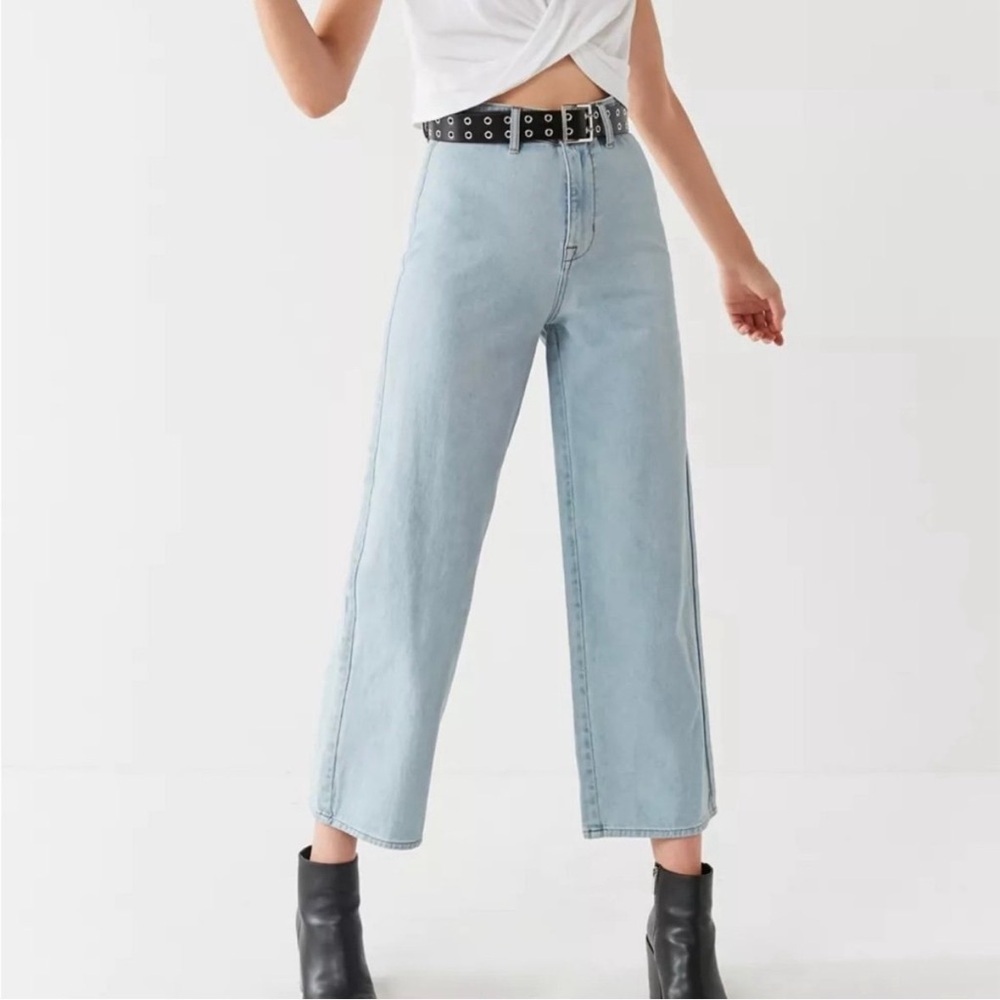 BDG Urban Outfitters Jeans Womens Size 25 Wide Leg High Rise Distressed Denim